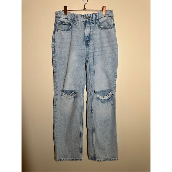 Good American Blue Distressed Good Petite 90’s Jeans Size 2 or 26 - Picture 3 of 6